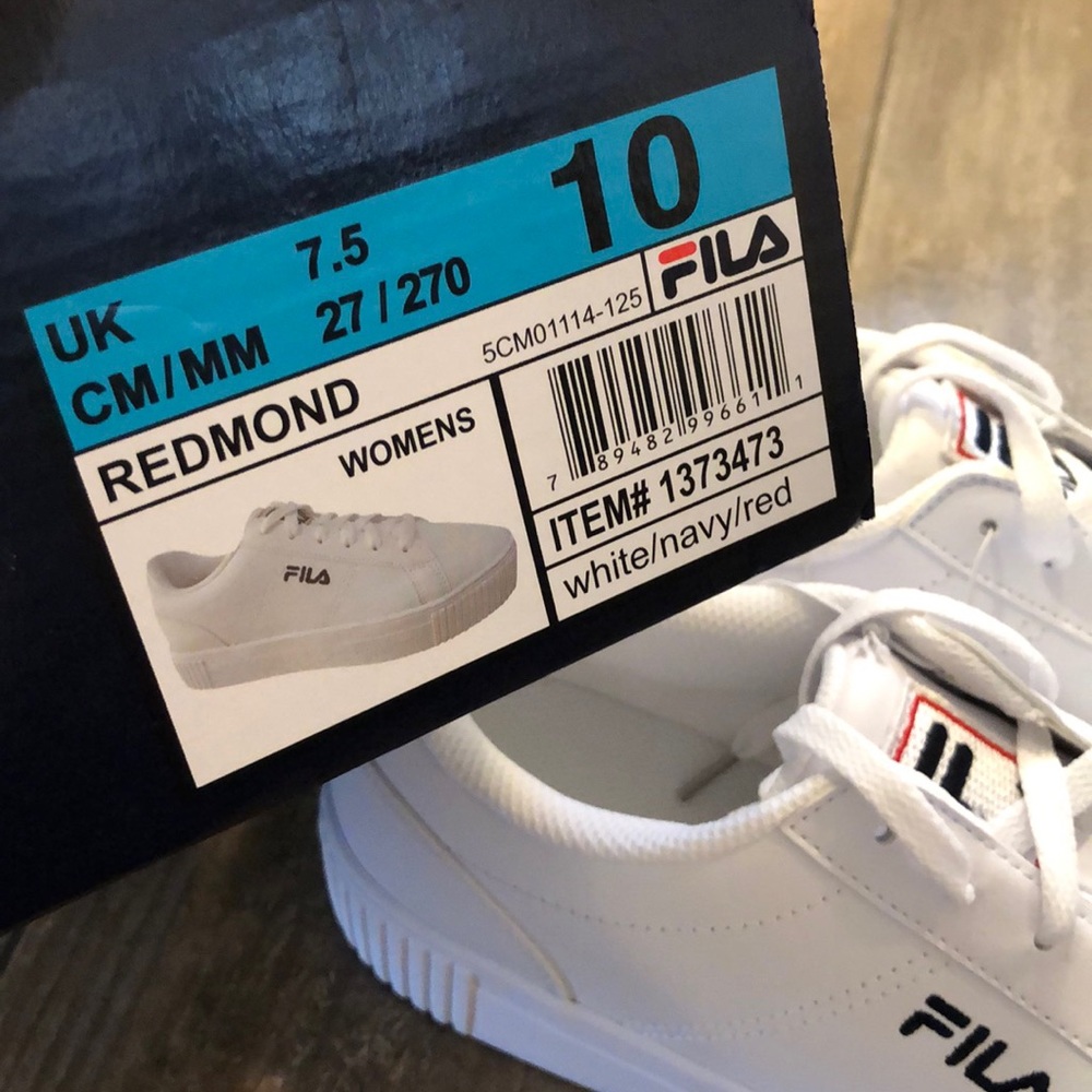 ✨FLASH SALE✨ fila redmond sneaker white navy & red - Picture 11 of 11